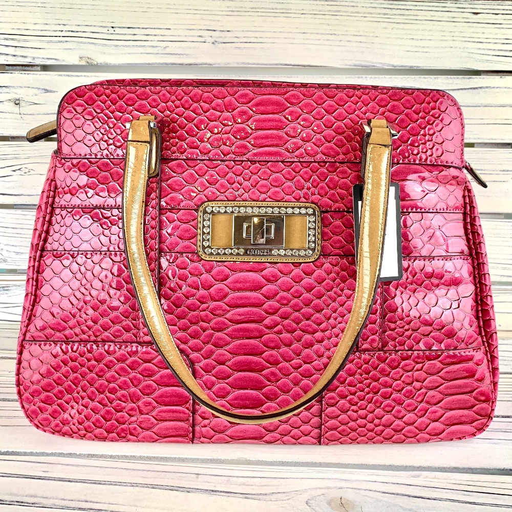 GUESS TALARA BERRY SATCHEL nwt